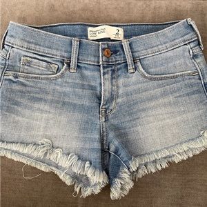abercrombie & fitch low rise Jean Shorts